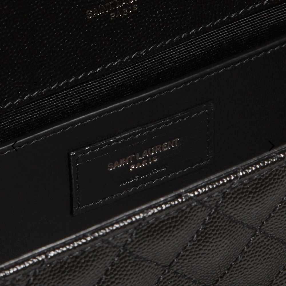 Saint Laurent Black Quilted Leather Chain Bag - Picture 7 of 12